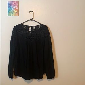 Old navy lacy long sleeve top!